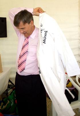 Demszky a csőben-stock-foto