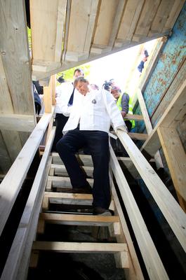 Demszky a csőben-stock-foto