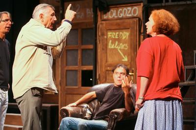 Jirí Menzel az Új Színházban próbál-stock-foto