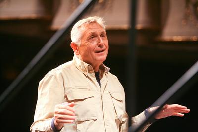 Jirí Menzel az Új Színházban próbál-stock-foto