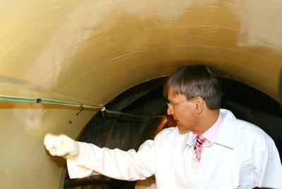 Demszky a csőben-stock-foto