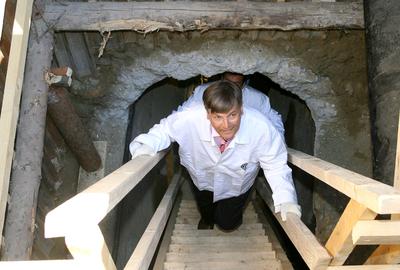 Demszky a csőben-stock-foto