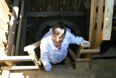 Demszky a csőben-stock-foto