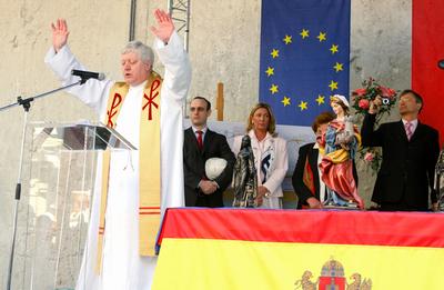 Demszky beindította a négyes metró fúrópajzsát-stock-foto