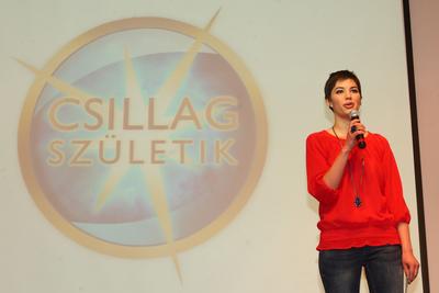 Csillag születik sajtótájékoztató-stock-foto