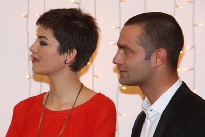 Csillag születik sajtótájékoztató-stock-foto