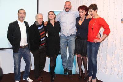 Csillag születik sajtótájékoztató-stock-foto