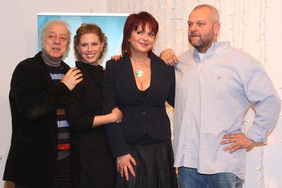 Csillag születik sajtótájékoztató-stock-foto