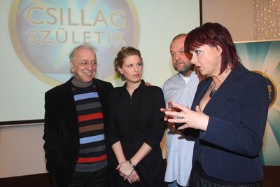 Csillag születik sajtótájékoztató-stock-foto