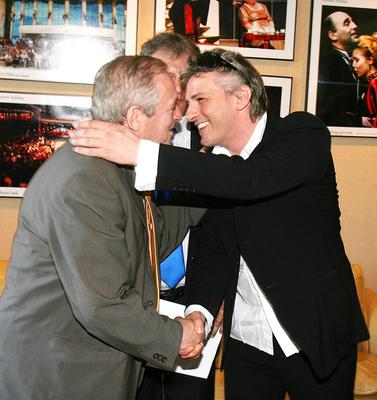 Átadás-átvétel a Nemzeti Színház élén-stock-foto