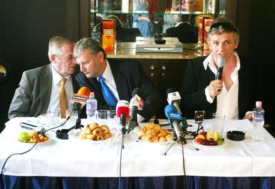 Átadás-átvétel a Nemzeti Színház élén-stock-foto