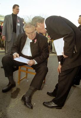 MIÉP a Hősök terén-stock-foto