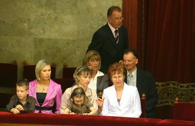 Letette miniszteri esküjét Gyenesei-stock-foto