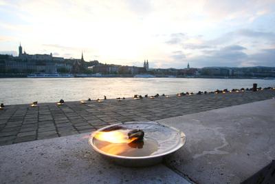 A holokausztra emlékeztek-stock-foto