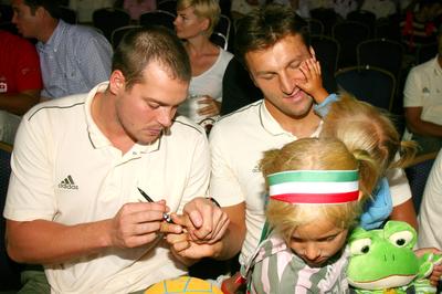 Olimpikonjainkat ünnepelték a SYMA csarnokban-stock-foto