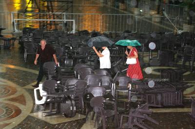 Vihar augusztus 20-án-stock-foto