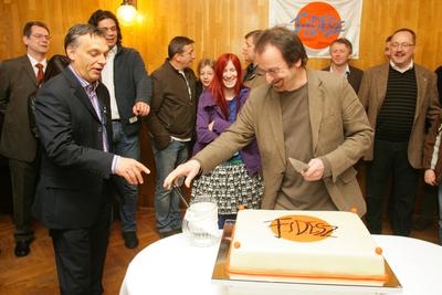 Ünnepel a Fidesz-stock-foto