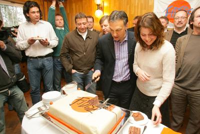Ünnepel a Fidesz-stock-foto