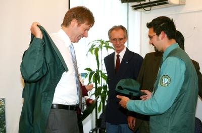 Fodor Gábort tiszteletbeli természetvédelmi őrré avatták-stock-foto