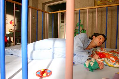 Forgatják a Kire ütött ez a gyerek? című tévéfilmet-stock-foto