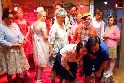 Forgatják a Kire ütött ez a gyerek? című tévéfilmet-stock-foto