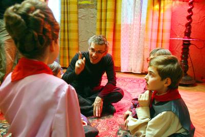 Forgatják a Kire ütött ez a gyerek? című tévéfilmet-stock-foto