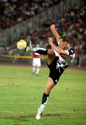 A pilóták nyerték a jótékonysági labdarúgó-mérkőzést-stock-foto