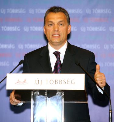 Orbán Viktor évértékelője a Millenárison-stock-foto