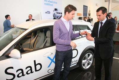 Gera új autót kapott-stock-foto