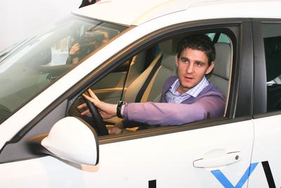 Gera új autót kapott-stock-foto