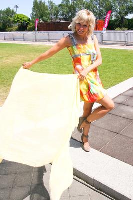 Glamour Stiletto Run-stock-foto