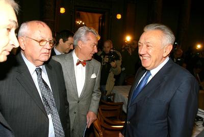 Világpolitikai Fórum Budapesten-stock-foto