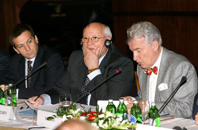 Világpolitikai Fórum Budapesten-stock-foto