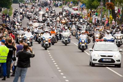 Harley Davidson motoros találkozó-stock-foto