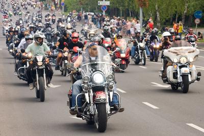 Harley Davidson motoros találkozó-stock-foto