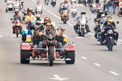 Harley Davidson motoros találkozó-stock-foto