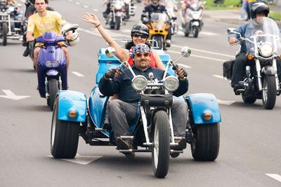 Harley Davidson motoros találkozó-stock-foto