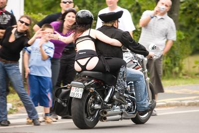 Harley Davidson motoros találkozó-stock-foto