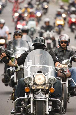 Harley Davidson motoros találkozó-stock-foto