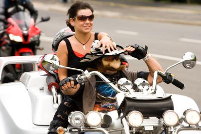 Harley Davidson motoros találkozó-stock-foto