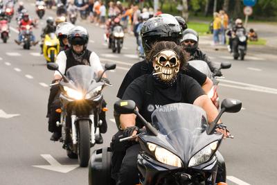 Harley Davidson motoros találkozó-stock-foto