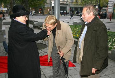 Halhatatlanok társulata - felavatták az új örökös tagok lábnyomait-stock-photo