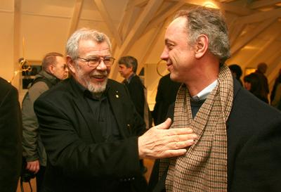 Haraszty kiállítás-stock-foto