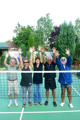 A Tanár Úr birtokán a Heti Hetes-stock-foto