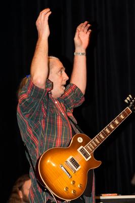 Hobo Blues Band búcsúkoncert - próba Kőbányán-stock-foto