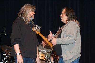 Hobo Blues Band búcsúkoncert - próba Kőbányán-stock-foto