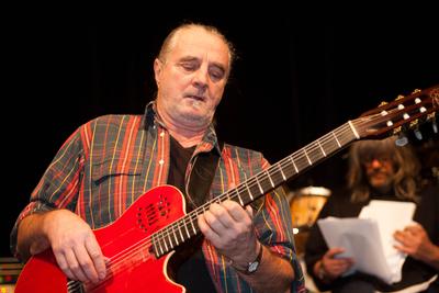 Hobo Blues Band búcsúkoncert - próba Kőbányán-stock-foto