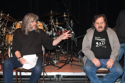 Hobo Blues Band búcsúkoncert - próba Kőbányán-stock-foto