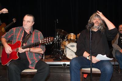 Hobo Blues Band búcsúkoncert - próba Kőbányán-stock-foto