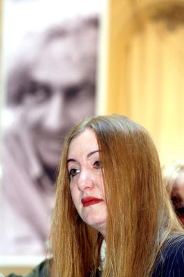 Faludy György emléktábla-stock-foto